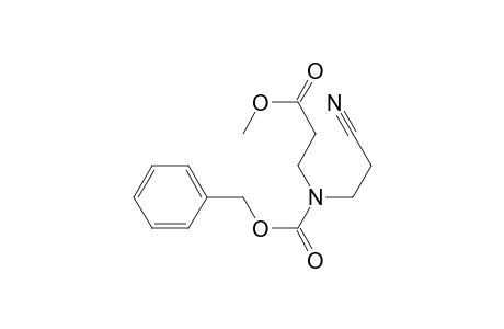 Methyl 3-[N-(benzyloxycarbonyl)-N-(2'-cyanoethyl)amino]propanoate