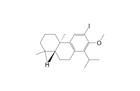 Phenanthrene, 1,2,3,4,4a,9,10,10a-octahydro-6-iodo-7-methoxy-1,1,4a-trimethyl-8-(1-methylethyl)-, (4bS-trans)-