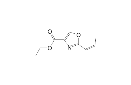 (Z)-4-Carboethoxy-2-(1'-propenyl)oxazole