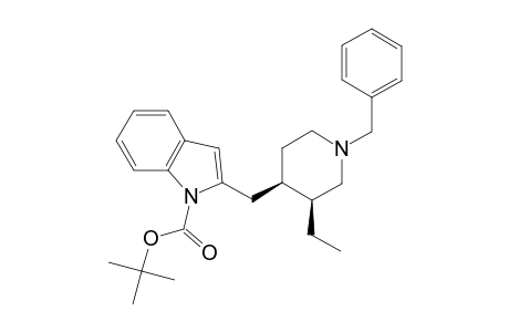 2-[(cis-1-Benzyl-3-ethyl-4-piperidyl)methyl]-1-(tert-butoxycarbonyl)indole