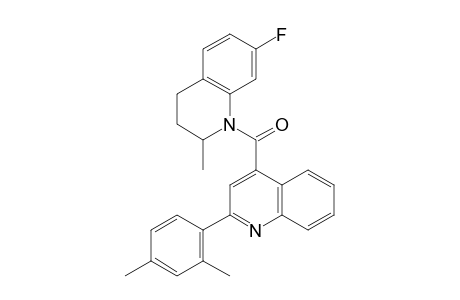 [2-(2,4-Dimethylphenyl)quinolin-4-yl]-(7-fluoro-2-methyl-3,4-dihydro-2H-quinolin-1-yl)methanone