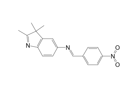 2,3,3-Trimethyl-5-(p-nitrobenzylidene)amino-3H-indole