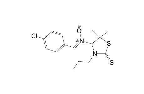 4-[(Z)-(4-chlorobenzylidene)(oxido)amino]-5,5-dimethyl-3-propyl-1,3-thiazolidine-2-thione