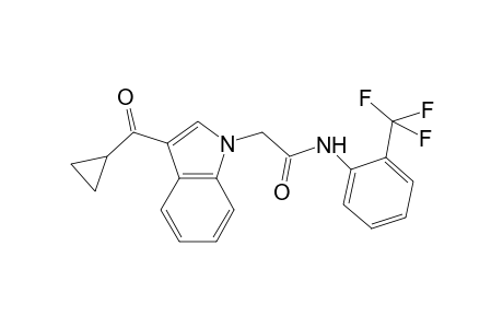 2-[3-(cyclopropylcarbonyl)-1H-indol-1-yl]-N-[2-(trifluoromethyl)phenyl]acetamide