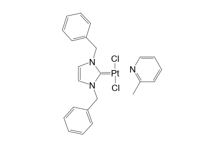 trans-Dichlorido-(1,3-dibenzylimidazol-2-ylidene)(2-picoline)-platinum(II)