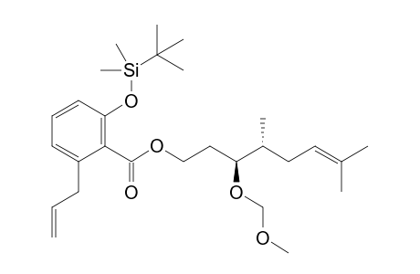 (3S,4R)-2-Allyl-6-(tert-butyldimethylsiloxy)benzoic acid 3-(methoxymethyl)-4,7-dimethyloct-6-enyl ester