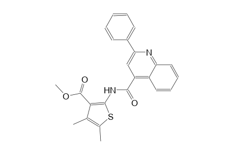 methyl 4,5-dimethyl-2-{[(2-phenyl-4-quinolinyl)carbonyl]amino}-3-thiophenecarboxylate