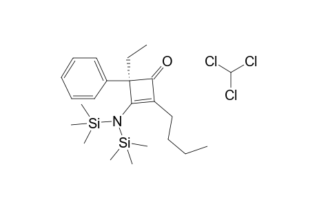 (R)-3-[Bis(trimethylsilyl)amino]-2-butyl-4-ethyl-4-phenyl-2-cyclobuten-1-one Trichloromethane