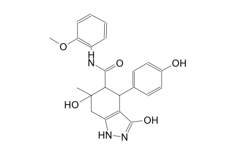 1H-indazole-5-carboxamide, 4,5,6,7-tetrahydro-3,6-dihydroxy-4-(4-hydroxyphenyl)-N-(2-methoxyphenyl)-6-methyl-