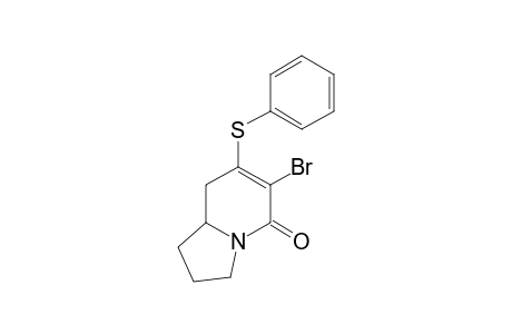 6-Bromo-7-(phenylthio)-1,2,3,5,8,8a-hexahydro-5-indolizinone