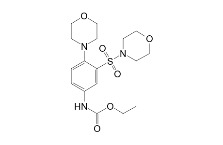 Ethyl N-(4-morpholin-4-yl-3-morpholin-4-ylsulfonyl-phenyl)carbamate