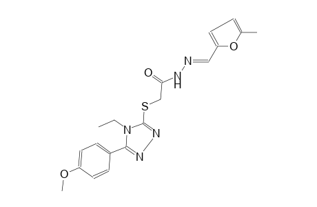 acetic acid, [[4-ethyl-5-(4-methoxyphenyl)-4H-1,2,4-triazol-3-yl]thio]-, 2-[(E)-(5-methyl-2-furanyl)methylidene]hydrazide