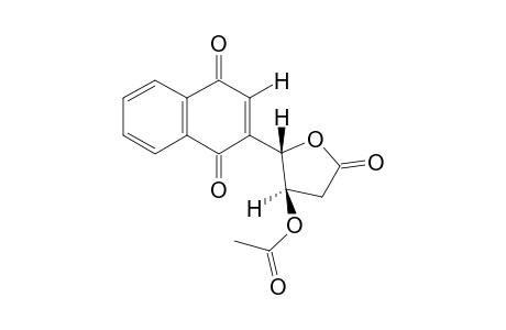 (4R*,5S*)-4-Acetoxy-5-(1,4-dioxo-1,4-dihydro-2-naphthyl)tetrahydrofuran-2-one
