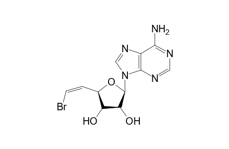 9-[6-(Z)-Bromo-5,6-dideoxy-.beta.,D-ribo-hex-5-enfuranosyl]adenine