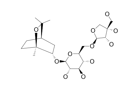 (1S,2S,4R)-2-HYDROXY-1,8-CINEOLE-BETA-D-APIOFURANOSYL-(1->6)-BETA-D-GLUCOPYRANOSIDE