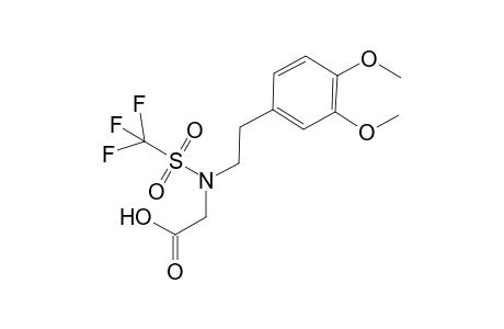 N-[2-(3,4-Dimethoxyphenyl)ethyl]-N-(trifluoromethanesulfonyl)amido]ethanoic acid