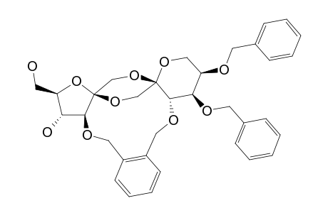 BETA-D-FRUCTOFURANOSE-4,5-DI-O-BENZYL-BETA-D-FRUCTOPYRANOSE-1,2':2,1'-DIANHYDRIDE-3,3'-O-(ORTHO-XYLYLENE)