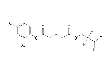 Glutaric acid, 2,2,3,3-tetrafluoropropyl 4-chloro-2-methoxyphenyl ester