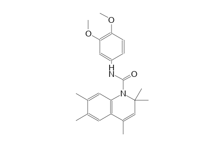 N-(3,4-dimethoxyphenyl)-2,2,4,6,7-pentamethyl-1(2H)-quinolinecarboxamide