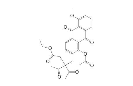 1-Acetoxy-2-(2'-acetyl-2'-carbethoxymethyl-3'-oxobutyl)-5-methoxyanthraquinone