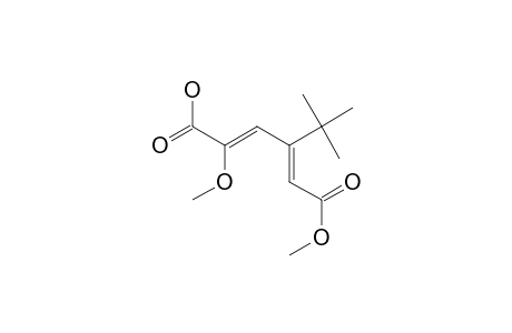 2-Methoxy-4-tert.-butyl-2(Z),4(Z)-hexadienedioic-acid-6-methylester
