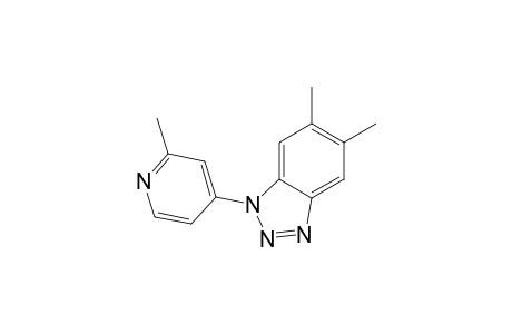 5,6-Dimethyl-1-(2-methyl-4-pyridinyl)benzotriazole