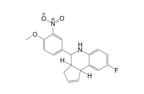 3H-cyclopenta[c]quinoline, 8-fluoro-3a,4,5,9b-tetrahydro-4-(4-methoxy-3-nitrophenyl)-, (3aS,4R,9bR)-