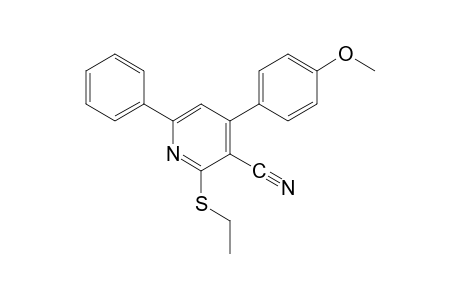 2-(ethylthio)-4-(p-methoxyphenyl)-6-phenylnicotinonitrile
