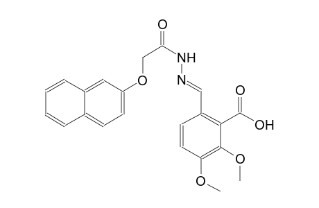 2,3-dimethoxy-6-((E)-{[(2-naphthyloxy)acetyl]hydrazono}methyl)benzoic acid
