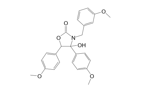 4,5-bis(4-methoxyphenyl)-3-[(3-methoxyphenyl)methyl]-4-oxidanyl-1,3-oxazolidin-2-one