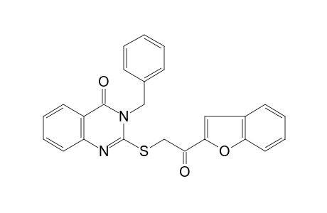 2-[2-(1-benzofuran-2-yl)-2-oxidanylidene-ethyl]sulfanyl-3-(phenylmethyl)quinazolin-4-one