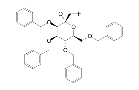 3,4,5,7-TETRA-O-BENZYL-1-DEOXY-1-FLUORO-ALPHA-D-GLYCERO-D-LYXO-HEPT-2-ULOPYRANOSIDE