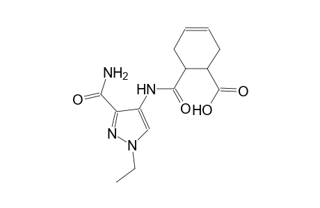 3-cyclohexene-1-carboxylic acid, 6-[[[3-(aminocarbonyl)-1-ethyl-1H-pyrazol-4-yl]amino]carbonyl]-