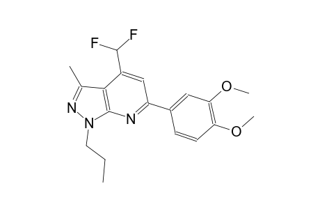 1H-pyrazolo[3,4-b]pyridine, 4-(difluoromethyl)-6-(3,4-dimethoxyphenyl)-3-methyl-1-propyl-