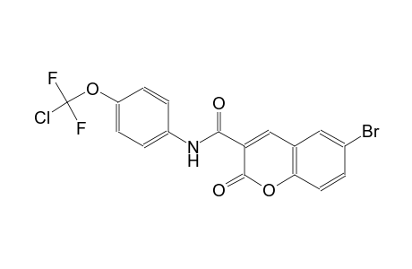 2H-1-benzopyran-3-carboxamide, 6-bromo-N-[4-(chlorodifluoromethoxy)phenyl]-2-oxo-