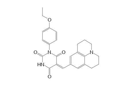 (5Z)-1-(4-ethoxyphenyl)-5-(2,3,6,7-tetrahydro-1H,5H-pyrido[3,2,1-ij]quinolin-9-ylmethylene)-2,4,6(1H,3H,5H)-pyrimidinetrione