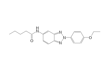 N-[2-(4-ethoxyphenyl)-2H-1,2,3-benzotriazol-5-yl]pentanamide