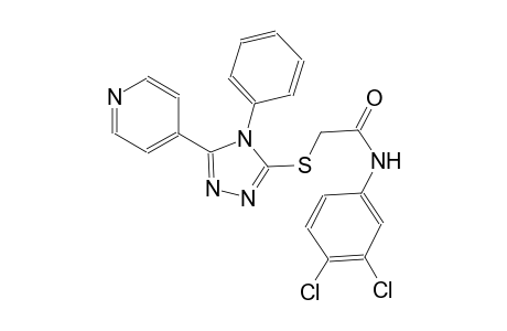 N-(3,4-dichlorophenyl)-2-{[4-phenyl-5-(4-pyridinyl)-4H-1,2,4-triazol-3-yl]sulfanyl}acetamide