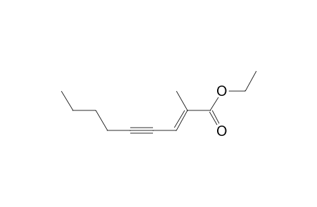 Ethyl 2-methyl-2-nonen-4-ynoate
