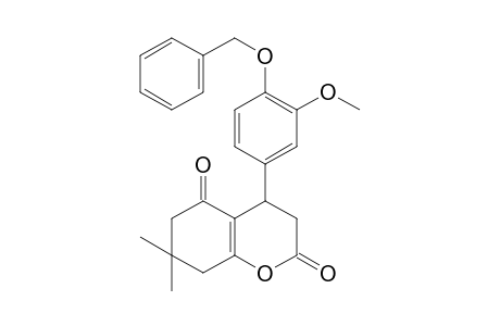 4-(3-Methoxy-4-phenylmethoxy-phenyl)-7,7-dimethyl-3,4,6,8-tetrahydrochromene-2,5-dione
