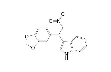 3-(1-(Benzo[d][1,3]dioxol-5-yl)-2-nitroethyl)-1H-indole