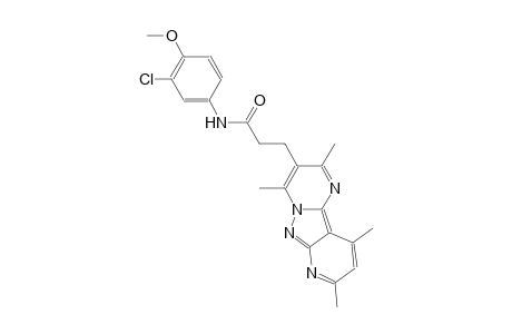 pyrido[2',3':3,4]pyrazolo[1,5-a]pyrimidine-3-propanamide, N-(3-chloro-4-methoxyphenyl)-2,4,8,10-tetramethyl-