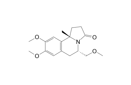 (5S,10bS)-(-)-5-Methoxymethyl-8,9-dimethoxy-10b-methyl-1,5,6,10b-tetrahydropyrrolo[2,1-a]isoquinolin-3-one