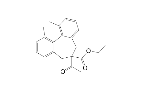 (RS)-6-Acetyl-1,11-dimethyl-6-ethoxycarbonyl-6,7-dihydro-5H-dibenzo[a,c]cycloheptene