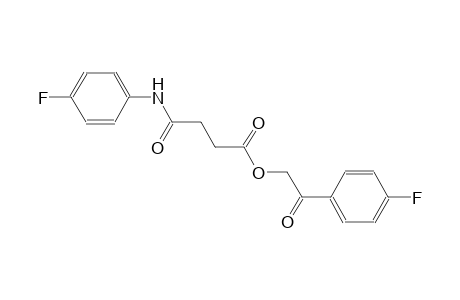 2-(4-fluorophenyl)-2-oxoethyl 4-(4-fluoroanilino)-4-oxobutanoate