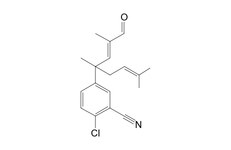 (E)-2-Chloro-5-(2,4,7-trimethyl-1-oxooct-2,6-dien-4-yl)benzonitrile