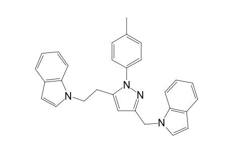 1-((5-(2-(1H-Indol-1-yl)ethyl)-1-p-tolyl-1H-pyrazol-3-yl)methyl)-1H-indole