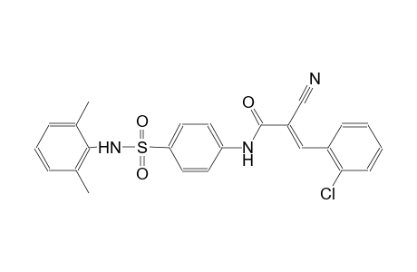 (2E)-3-(2-chlorophenyl)-2-cyano-N-{4-[(2,6-dimethylanilino)sulfonyl]phenyl}-2-propenamide