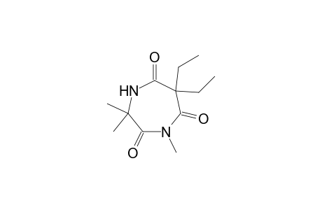 1H-1,4-Diazepine-2,5,7(6H)-trione, 6,6-diethyldihydro-1,3,3-trimethyl-