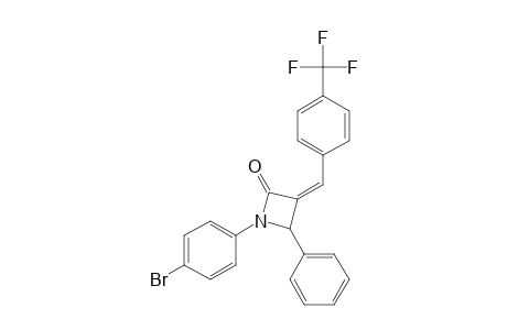 (Z)-1-(4-BROMOPHENYL)-3-(4-TRIFLUOROMETHYLBENZYLIDENE)-4-PHENYLAZETIDIN-2-ONE